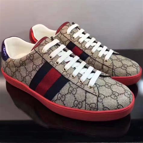 gucci ace gg supreme sneakers|scarpe gucci ace uomo.